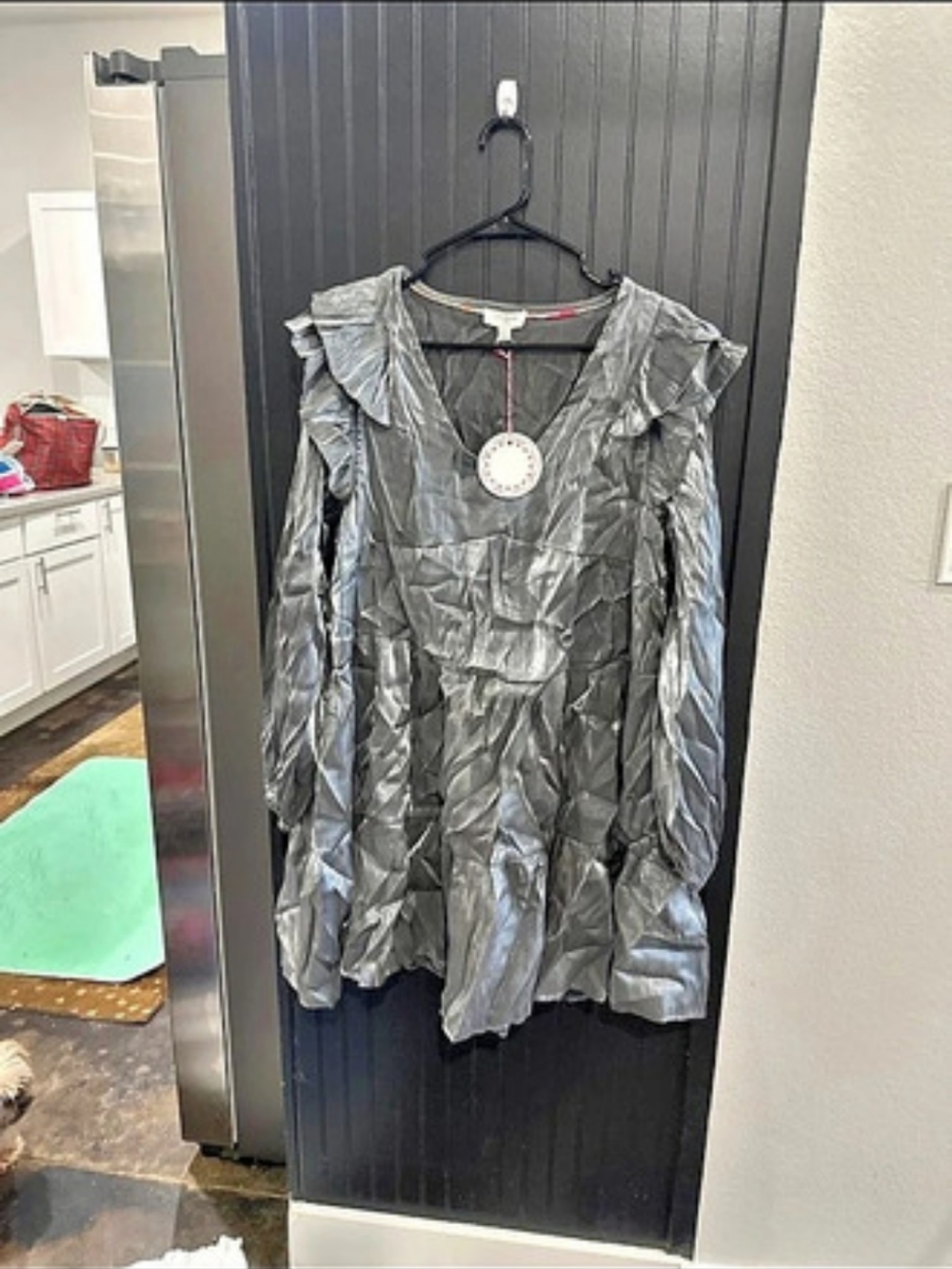 Umgee Metallic Mini Dress